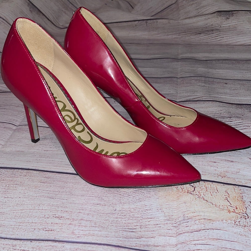 Patent red leather heels. Sam Edelman size 7.
